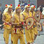 Dress rehearsal of the parade for the 'first international silk road festival'.